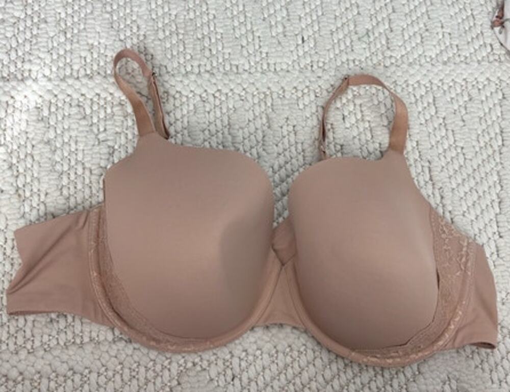 SPANX Supersmooth BraVa Nude Lace Lightly Lined Bra Size 44D